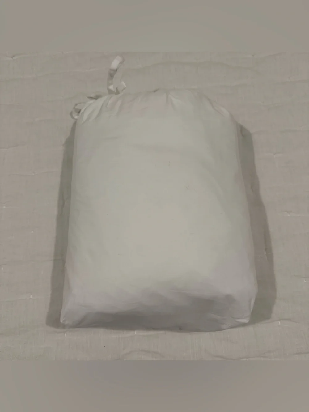 New Quince Organic Crisp Percale Fitted Sheet Set King $80 White